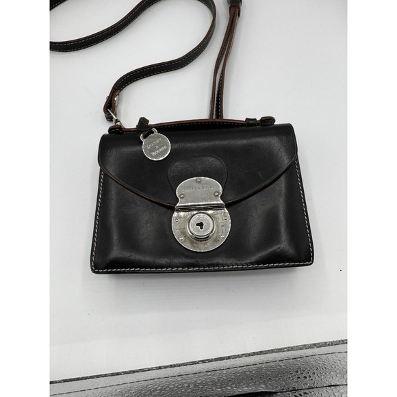 Dooney & Bourke Handbags - Rare Dooney & Bourke Alto Collection Black Satchel Purse | MB534 Fair Cond PT2